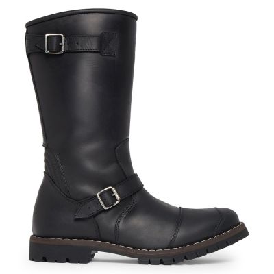 CMR CHAMARIPA Zapatos con Altura para Hombre | Botas de Moto de Cuero Negro 7 CM