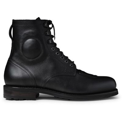 CMR CHAMARIPA Botas con Alzas para Hombre | Botas de Moto de Cuero Negro 7 CM