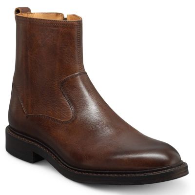 CMR CHAMARIPA Botas para Hombres Altos | Botas de Cuero Marrón con Cremallera 7 CM