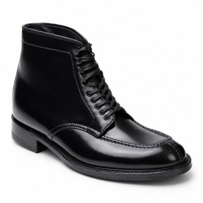 Botas con Altura para Hombre CMR CHAMARIPA | Botas en Piel Cordovan Negra 7 CM