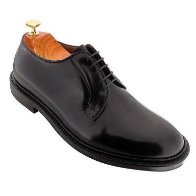 zapatos alzas hombre - zapatos de hombre con tacon - Zapatos Cordobeses Concha Negra 7 CM