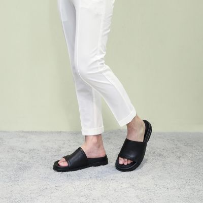 Zapatos Con Alzas Para Hombre – Zapatillas De Cuero Negras 6cm