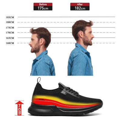 Black Height Incrasing Elevator Shoes Occident Dress Shoes