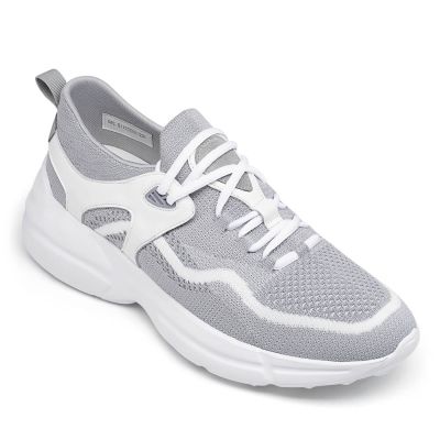 Zapatillas Elevadoras de Tejido de Punto + 7 cm