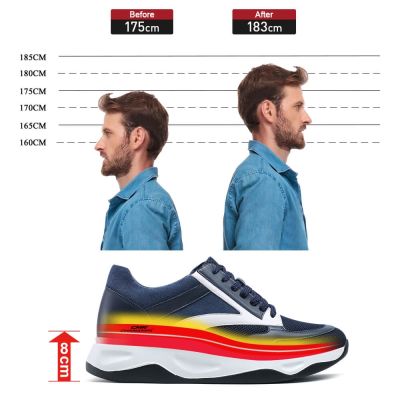 Black Height Incrasing Elevator Shoes Occident Dress Shoes