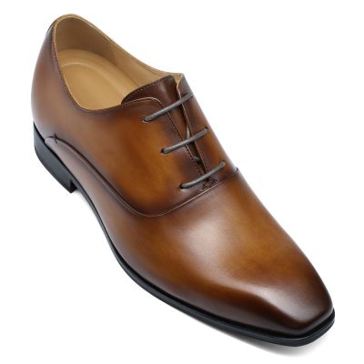 Black Height Incrasing Elevator Shoes Occident Dress Shoes
