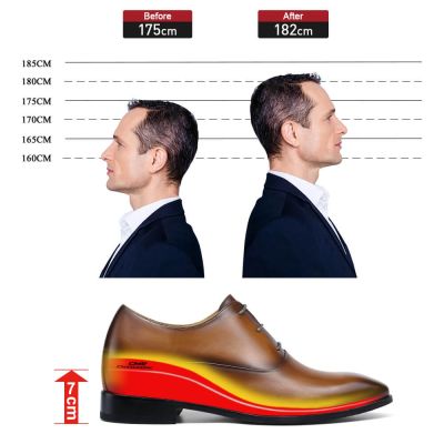 Black Height Incrasing Elevator Shoes Occident Dress Shoes