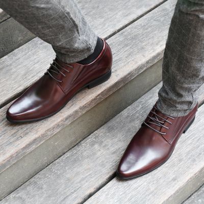 zapatos con tacones para hombres Zapatos Derby 8 cm de Cuero de Vacuno