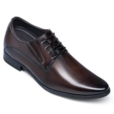 Zapatos Derby Elevadores 8 cm para Pies Anchos