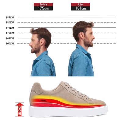 Daily Business Casual 6.5CM/2.56 Inch Height Elevator Shoes