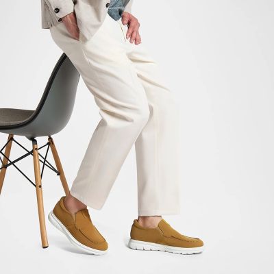 CMR CHAMARIPA Zapatos con alzas para hombre - Zapatos casuales sin cordones, aumenta la altura 6 cm