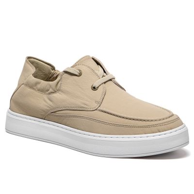 Zapatos Con Alzas Hombre 6cm – Zapatillas Casuales Albaricoque poliéster