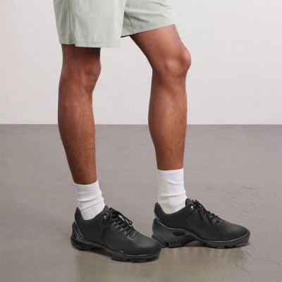 CMR CHAMARIPA Zapatillas con alzas para hombre | Sneakers de cuero negro transpirables 7 CM 