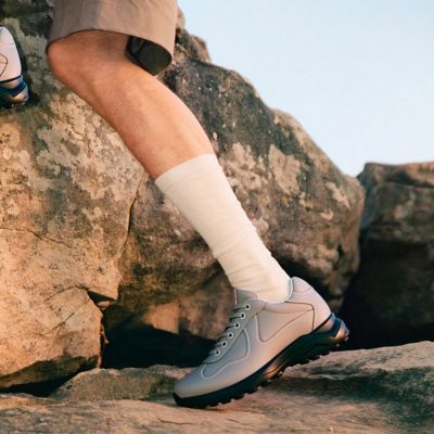 CMR CHAMARIPA Zapatos de Aumento de Altura para Hombre de 7 CM Zapatillas Deportivas Informales de Cuero Gris Para Exteriores
