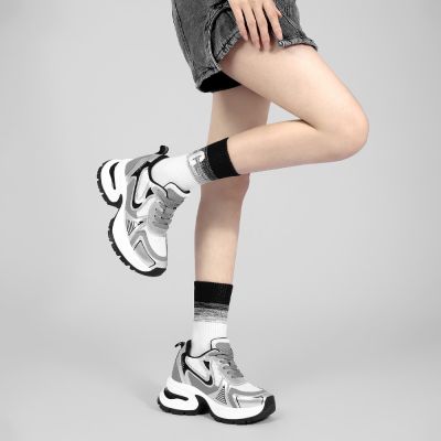 Deportivas con Alzas Mujer 10cm – Zapatillas Plateadas Chunky