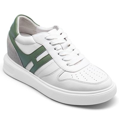 Alzas Para Zapatos Mujer - Deportivas Con Alzas Mujer - Zapatillas Casuales Blancas 6 CM