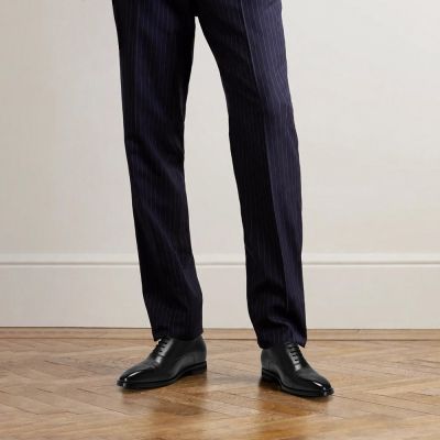 CMR CHAMARIPA Zapatos de vestir con alzas para hombre | Zapatos Oxford de cuero negro 7 cm