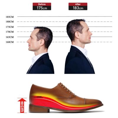 Black Height Incrasing Elevator Shoes Occident Dress Shoes