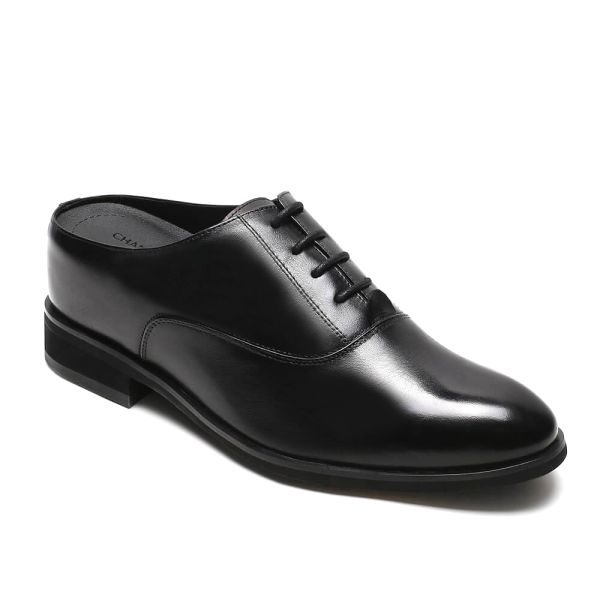 Black Height Incrasing Elevator Shoes Occident Dress Shoes