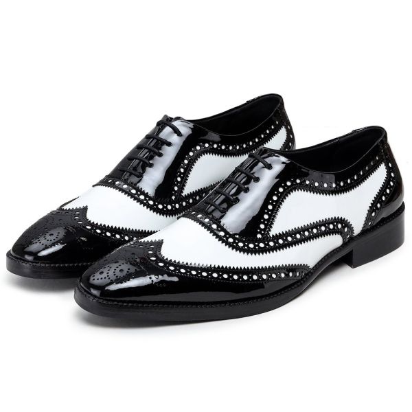 Black Height Incrasing Elevator Shoes Occident Dress Shoes